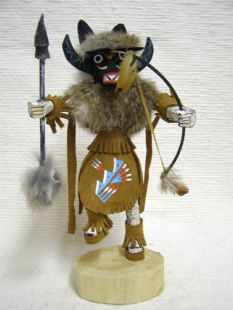 Native American Navajo Made Ahote Warrior Kachina Doll