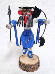 Native American Navajo Made Left Handed Hunter Kachina Doll