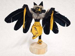 Native American Navajo Made Raven Kachina Doll