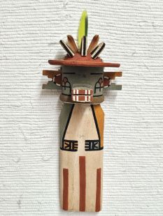 Old Style Hopi Carved Cumulus Cloud Traditional Rain Kachina Doll (Katsina Doll)