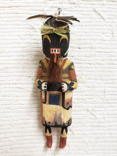Old Style Hopi Carved Chakwaina Traditional Warrior Katsina Doll