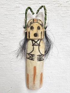Old Style Hopi Carved Scorpion or Throwing Stick Man Traditional Runner Kachina Doll (Katsina Doll) 
