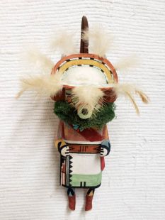 Old Style Hopi Carved Rainbow or Cloud Guard Traditional Katsina Doll
