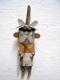 Old Style Hopi Carved Roadrunner Traditional Bird Katsina Doll