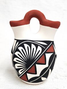 Native American Acoma Handpainted Wedding Vase