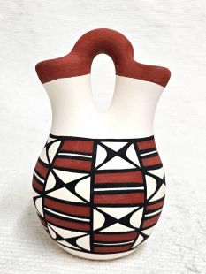 Native American Acoma Handpainted Wedding Vase
