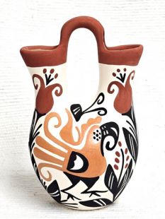 Native American Acoma Handpainted Wedding Vase
