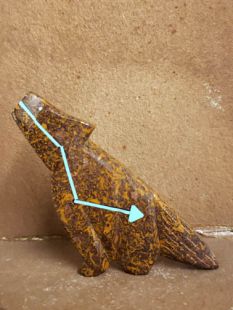 Zuni Carved Coyote Fetish