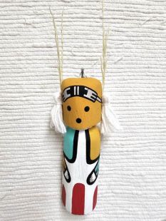 Old Style Hopi Carved Scorpion or Throwing Stick Man Traditional Runner Kachina Doll (Katsina Doll) 
