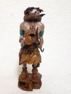 Native American Hopi Carved Bear Powerful Healer Katsina Doll