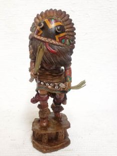 Native American Hopi Carved Broadface Guard Katsina Doll