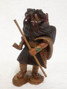 Native American Hopi Carved Ogre Woman Disciplinarian Katsina Doll