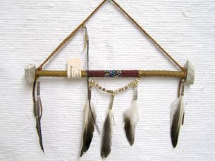 Native American Navajo Made Draped Pipe