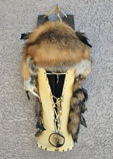 Native American Made Red Fox Cradleboard--Large