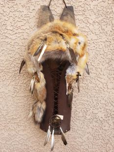 Native American Made Red Fox Cradleboard--Large