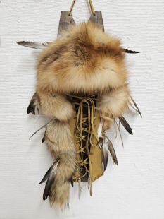 Native American Made Red Fox Cradleboard