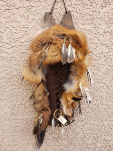 Native American Made Red Fox Cradleboard