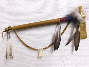 Native American Made Brass Hatchet with Pipe