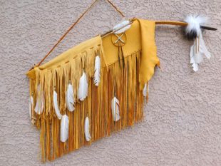 Native American Navajo Made Warrior Bow Case with Bow and Arrows