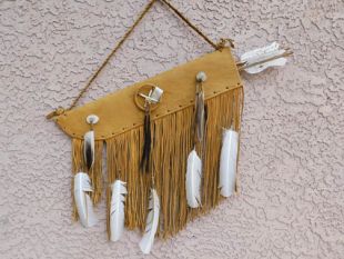Native American Navajo Made Flat Quiver with Arrows