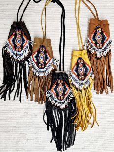 Native American Made Handbeaded Medicine Bag