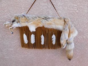 Native American Navajo Made Coyote Quiver with Arrows