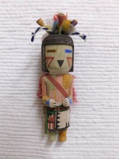Old Style Hopi Carved Flute Traditional Water Katsina Doll