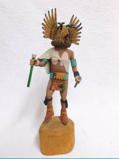 Native American Hopi Carved Owl Warrior Katsina Doll--Vintage 
