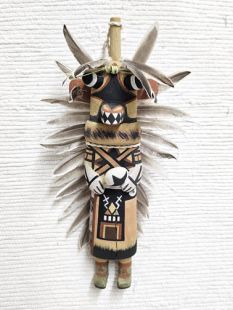 Old Style Hopi Carved Ahote Traditional Katsina Doll