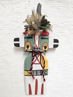 Old Style Hopi Carved Badger Traditional Powerful Healer Kachina Doll (Katsina Doll)