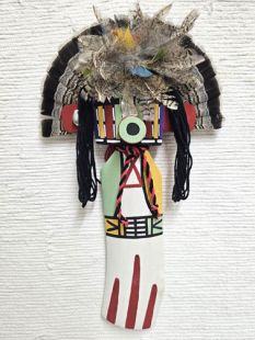 Old Style Hopi Carved Laguna Gambler Traditional Kachina Doll (Katsina Doll)