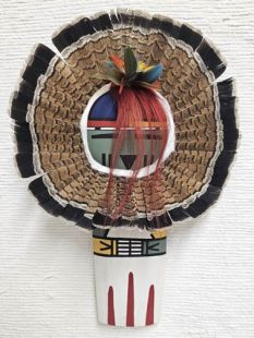 Old Style Hopi Carved Sunface Traditional Powerful Spirit Kachina Doll (Katsina Doll)