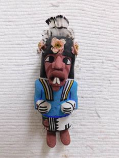 Old Style Hopi Carved Imitator Traditional Clown Katsina Doll