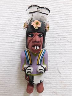 Old Style Hopi Carved Imitator Traditional Clown Katsina Doll