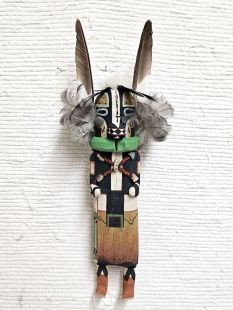 Old Style Hopi Carved Badger Traditional Powerful Healer Kachina Doll (Katsina Doll)