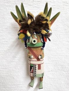 Old Style Hopi Carved Corn Dancer Traditional Plant Kachina Doll (Katsina Doll)