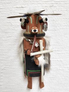 Old Style Hopi Carved Priest Killer Traditional Kachina Doll (Katsina Doll)