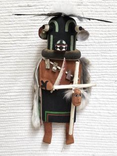 Old Style Hopi Carved Priest Killer Traditional Kachina Doll (Katsina Doll)