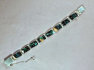 Native American Navajo Made Night Sky Bracelet--Vintage