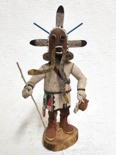 Native American Hopi Carved Saviki Chief Kachina Doll (Katsina Doll)