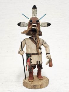 Native American Hopi Carved Saviki Chief Katsina Doll