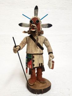 Native American Hopi Carved Chief Katsina Doll