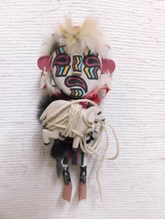 Old Style Hopi Carved Heheya Traditional Messenger Katsina Doll-White Face