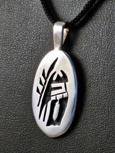 Native American Hopi Made Longhair Pendant