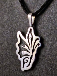 Native American Hopi Made Butterfly Pendant