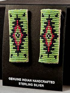 Native American Hopi Made Beaded Earrings
