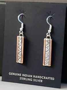 Native American Navajo Made Earrings--Altar and Moon