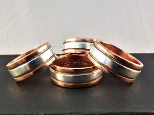 Native American Navajo Made Copper and Sterling Bands