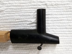 Native American Made Black Pipestone Plains Style Pipe