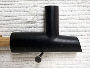 Native American Made Black Pipestone Plains Style Pipe